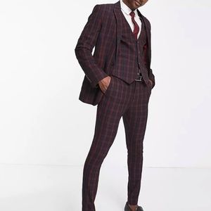 Mens Plaid Suit